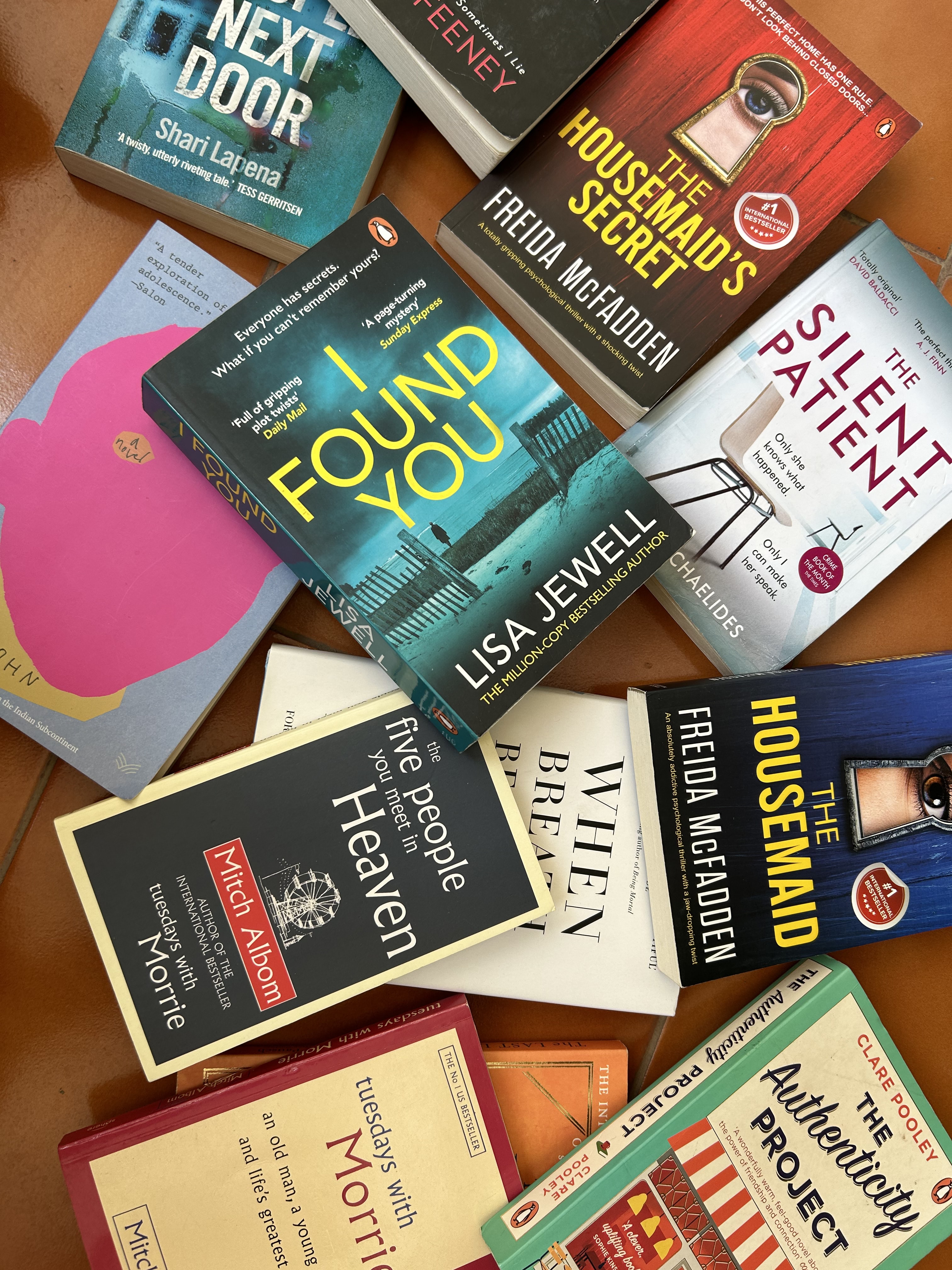 A pile of paperbacks